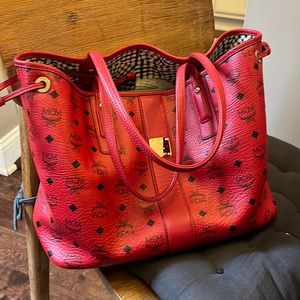 Authentic MCM Reversible Liz Shopper Tote